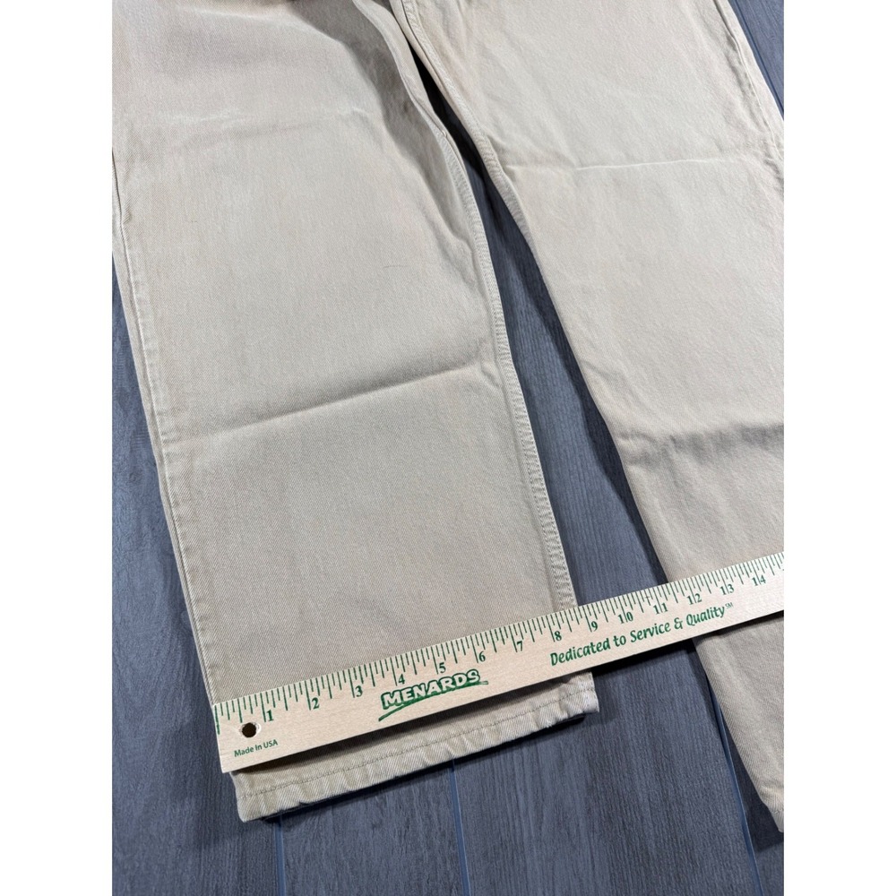 Levi's 550 Relaxed Fit Jeans 40x30 Tan Khaki Denim Classic Tapered Leg - Picture 5 of 8